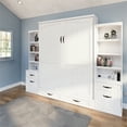 thumbnail image 2 of RoomAndLoft Cape Cod Solid Wood Queen Size Murphy Bed with 2 Pier in White, 2 of 11