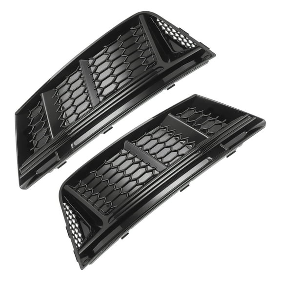1 Pair Car Front Left Right Front Fog Light Grill for Audi A4 B9 2016-2018 No.8WD807681/8WD807682