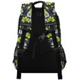 thumbnail image 3 of FORMRS Unisex Backpack Elementary School Travel Bookbag with Reflective Stripes, White Flower Pattern, 3 of 7