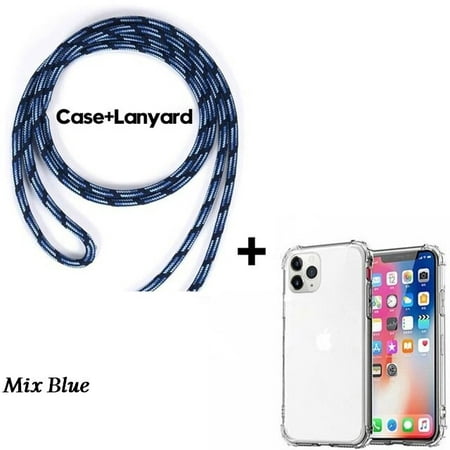 QWZNDZGR Transparent Crossbody Case for Huawei P30 P40 P20 Pro Lite Funda Necklace Lanyard Cover For Huawei Psmart 2019 2020 2021 Z