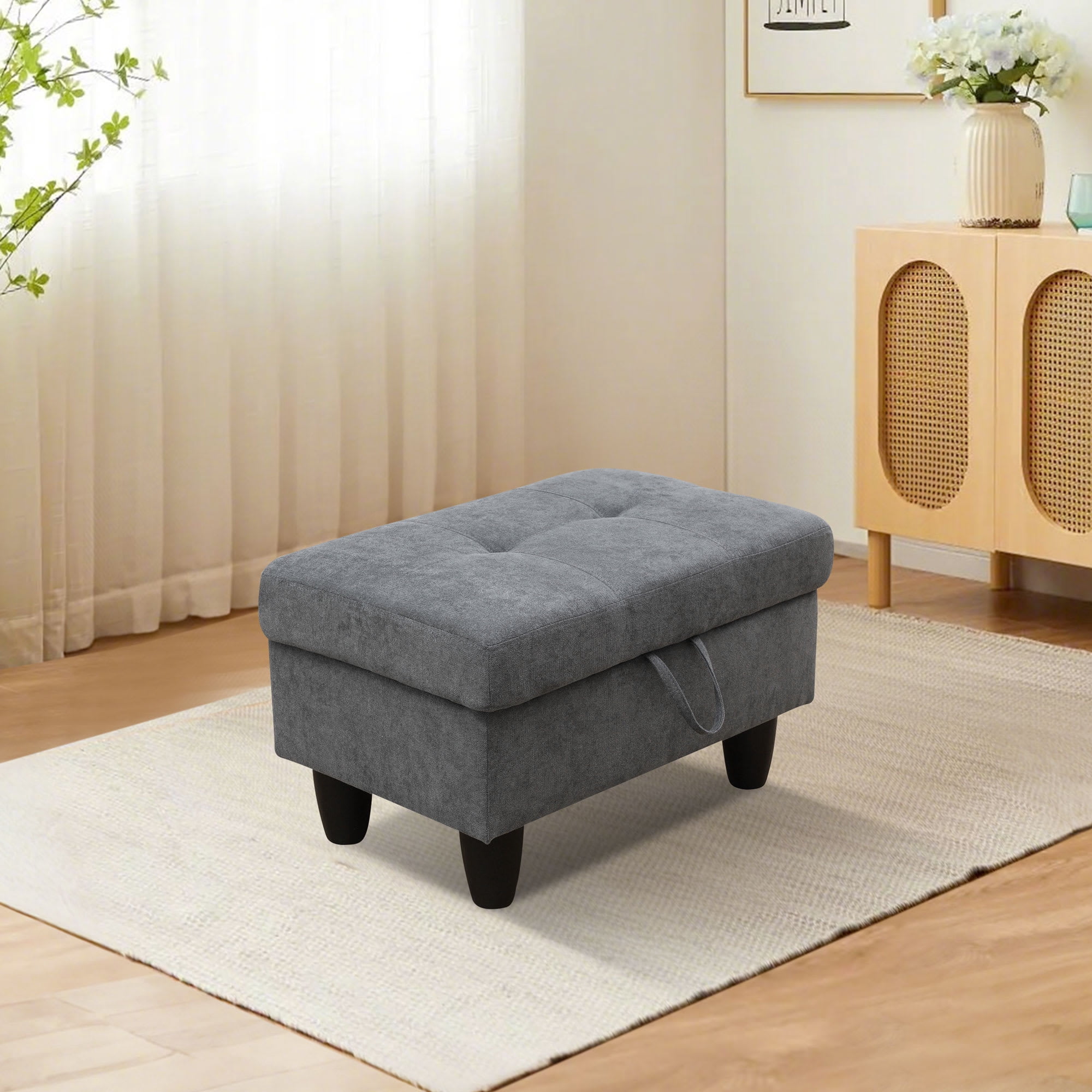 MAYEERTY Sofa Ottoman Footrest with Storage, Multi-Variant Foot Stool for Home, Bedroom, Living Room