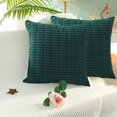 thumbnail image 4 of 2 piezas sofá cama sofá sala de estar decoración abrazar funda de almohada, funda de cojín cuadrado, decoración del hogar de estilo bohemio funda de almohada a rayas de pana, 4 of 5