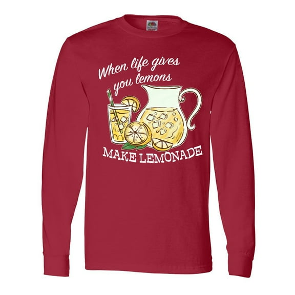 Inktastic When Life Gives You Lemons, Make Lemonade Long Sleeve T-Shirt