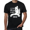 thumbnail image 1 of Men's Graphic T-Shirt Living Wild Since 2042, 1 of 6