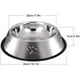 thumbnail image 5 of 2 comederos para perros de acero inoxidable con base de goma antideslizante, cuenco para comida para mascotas y cuenco para agua (parte inferior: 26 cm, boca del cuenco: 20 centímetros), 5 of 5