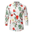 thumbnail image 1 of Camisas Navideñas Para Hombre Otoño Invierno Moda Casual Manga Larga Top Odeerbi  ODB207341, 1 of 3