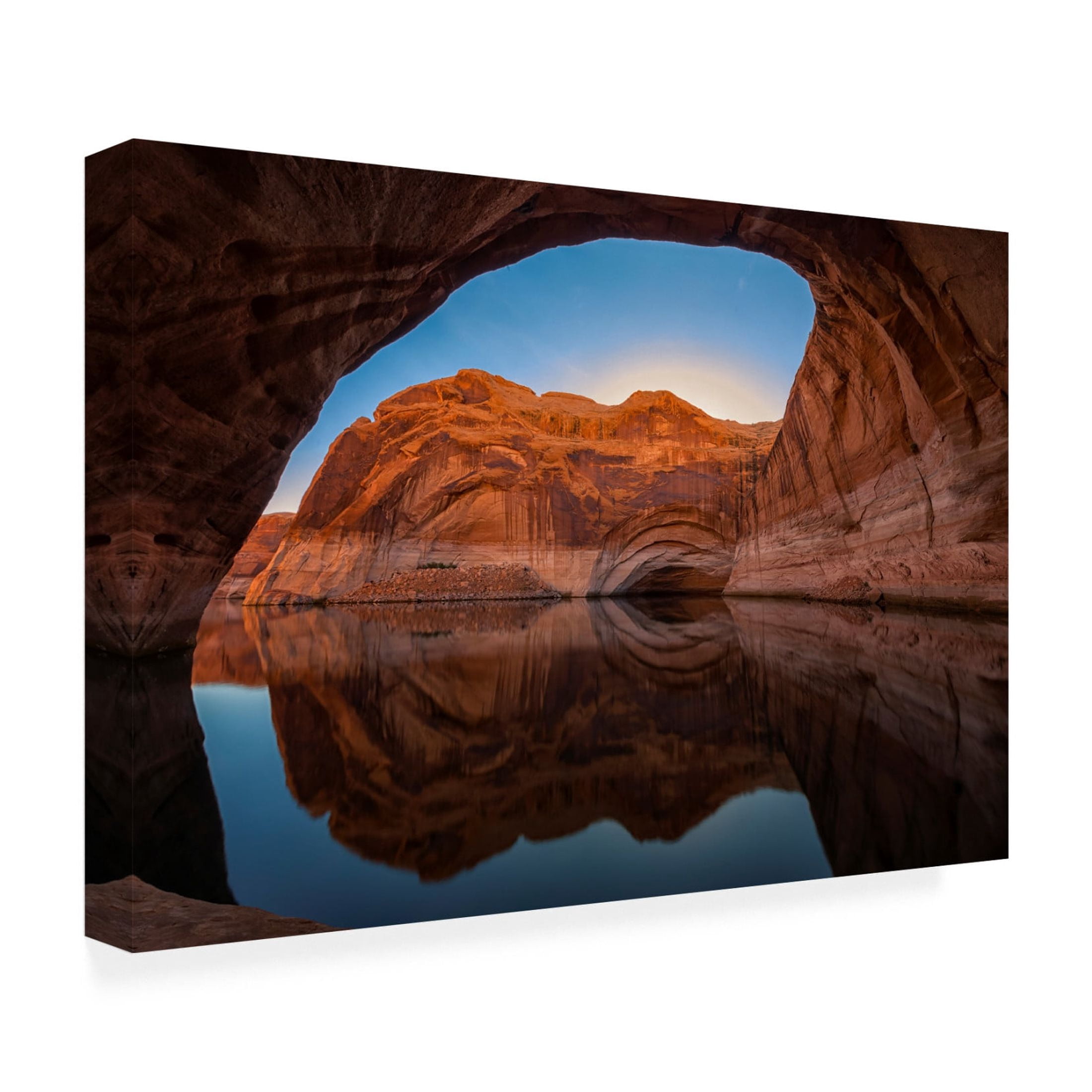 Canvas Wall Art - Michael Zheng 'Cathedral In The Desert' Wall Art for Living Room, Bedroom, or Office Décor by Trademark Fine Art - 24 x 16 Inches