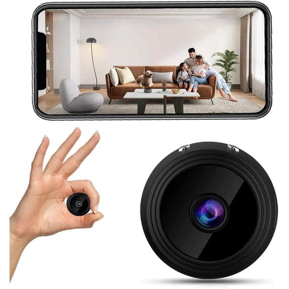 WiFi Camera with Night Vision Motion Detection, 1080P HD Wide-Angle Wireless Nanny Camera for Pet and Home Monitor