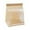 Yellow, variant on Brown Kraft Paper Bread Bag with Window 5.11x3.93x1.96in Heat Sealable U-Shaped Tear Opening Food Storage PackagingforStorage/Organization(White),Ccwuwei