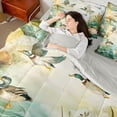 thumbnail image 4 of Manfei Pink Lotus Leaf 7 Pieces Bedding Comforter Set,Mallard Duck Full Bedding Set,Country Farmhouse Lodge Fitted Sheet Flat Sheet For Teens,Ultra Soft Home Decor Reversible, 4 of 8