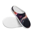 thumbnail image 3 of Yiaed Explosive Fluid Splash Art Print Slippers Fuzzy Warm Cozy Slippers Non Slip House Slippers For Indoor Outdoor Slippers House Slippers-39/40, 3 of 7