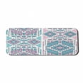 thumbnail image 1 of Tribal Computer Mouse Pad, Geometric Bohemian Design Vintage Pastel Colors Art, Rectangle Non-Slip Rubber Mousepad Large, 31" x 12" Gaming Size, Pale Pink and Teal, by Ambesonne, 1 of 2