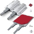 thumbnail image 1 of Cabinet Hardware for Modern Kitchens, Aluminium Alloy Push to Open Latch, Touch Latch with Adhesive Installation for Wardrobe, Double Push Mechanism 2 Pieces Heavy Duty Magnetic, 1 of 5