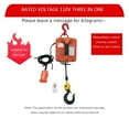 thumbnail image 4 of 500KG Electric Hoist Portable Electric Hand Winch Traction Block Electric Steel Wire Rope Lifting Hoist Towing Rope ,Powerful Pulling Performance, 4 of 6