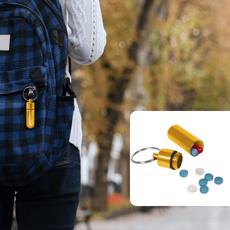 Pocket Case Keychain Holder Portable Creams Organizer Coin Earbuds Earplug  Earplugs Carrying Case for Traveling