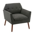 thumbnail image 2 of Convenience Concepts Take a Seat Andy Accent Chair, Dark Gray Fabri/Espresso Legs, 2 of 11