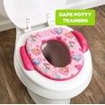 thumbnail image 3 of Asiento de Inodoro Nickelodeon Paw Patrol Rosa con Skye y Everest estándar para Niños, 3 of 7
