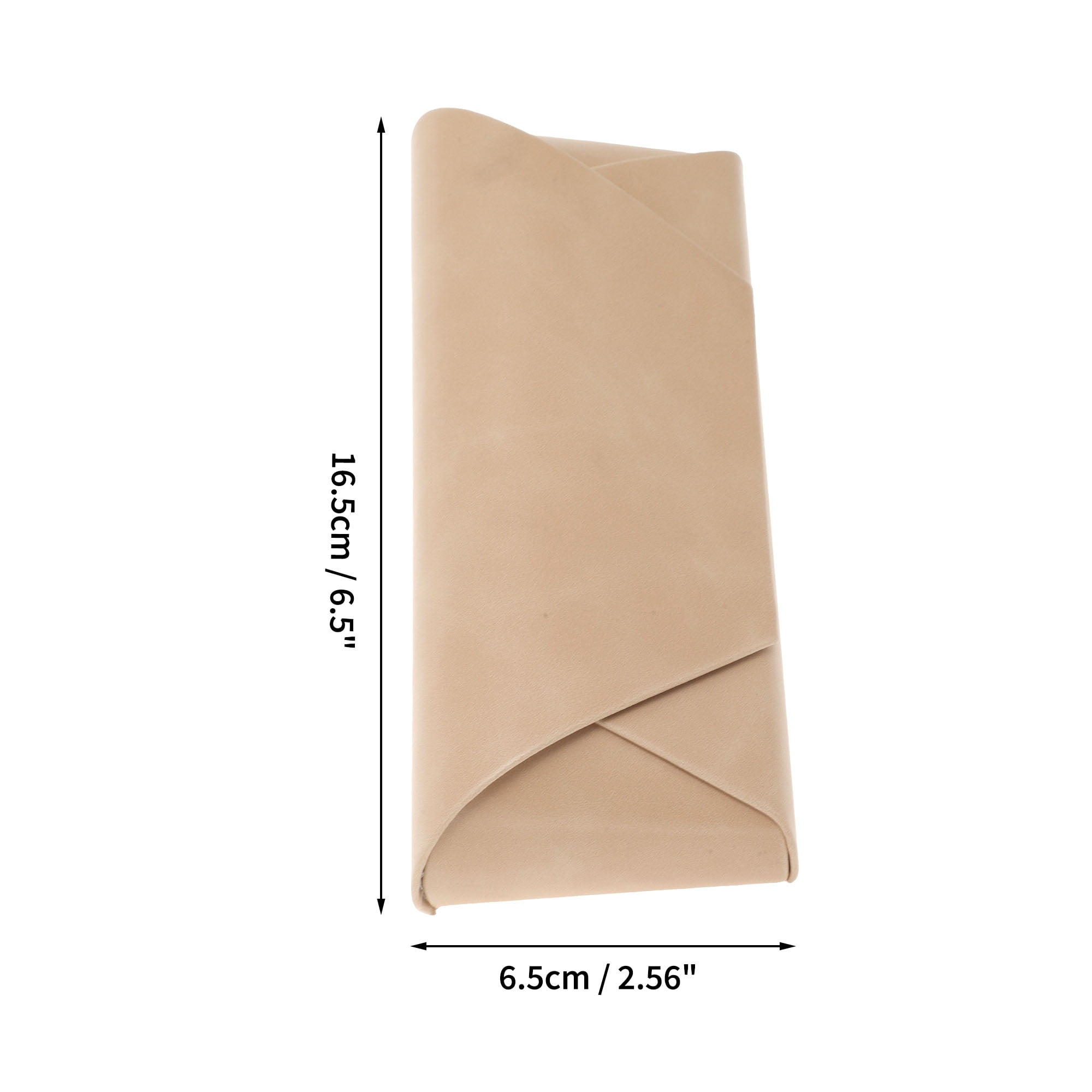 Unique Bargains Portable Eyeglasses Cases 6.5"x2.56"x1.57"(L*W*H) Beige