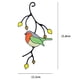 thumbnail image 4 of Inteprter Diseño colgante de ventana, ornamento colgante de pájaro, decoración atística de pared de aleación, decoración para boda, hogar, Decoración del hogar, 4 of 6