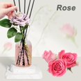 thumbnail image 4 of 6.7 oz Rose Reed Diffusers with 5 Black Fiber Sticks Artificial Flower Leaf, 200 ml Scent Diffuser for Home Bathroom Decor, Long Lasting up to 50 Days, 4 of 6