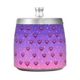 thumbnail image 7 of Yayeee Ashtray with Lid for Cigarette Smokeless Stainless Steel Home Ash Holder, Pixel Love, 7 of 7