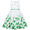 Green Four Leaf, variant on Girls Dress Blue Flower Petal Summer Sundress 5 Years