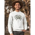 thumbnail image 2 of Crab Vintage Engraved  Sweatshirt Men -Image by Shutterstock, Male 5X-Large, 2 of 4