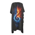 thumbnail image 2 of HELLHERO Polyester Cardigan Swimsuit Cover ups for Beach Lightweight Long Ice and Fire Note Design, 2 of 6