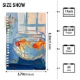 thumbnail image 2 of FORMRS 1-Subject Spiral Notebook 8" x 5" College Ruled 60 Refillable Sheet, 2 Pack, Blue Goldfish, 2 of 7