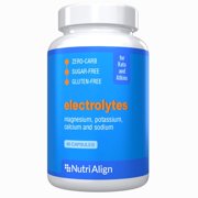 Nutri-Align Keto Electrolytes: Magnesium, Potassium, Calcium, Sodium. Maintain Healthy Electrolytes Balance for Smooth Keto Adaptation. Sugar-Free, Gluten-Free, Zero-carb. 90 Capsules.