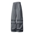 thumbnail image 2 of lcziwo Man's Summer Cargo Pants Work Sweatpants Multiple Pockets Hiking Holiday Relaxed Fit Outdoor Apparel Dark Gray XXL, 2 of 8