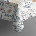 thumbnail image 3 of Pioneer Flower Floral Print Pattern Rectangle Tablecloth 60"x84",Waterproof Polyester Rectangle Table Cloth, Wipeable Spillproof Polyester Tablecloth for Dining, Camping, Indoor and Outdoor, 3 of 5
