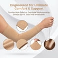 thumbnail image 3 of BlinkLLX 2 Pairs Black Nude Tattoo Cover Up Forearm Arm Compression Sleeves for Men Women, 3 of 6