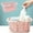 Pink#520, variant on Plastic Bathroom Storage Basket with Handle, Openwork Plastic Bath Caddy for Toiletries, Fruit and Kitchen Organization