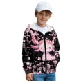 thumbnail image 3 of Chaqlin Cherry Blossom Cartoon Axolotl Fuzzy Zip Up Jacket for Girls and Teens - Fuzzy Hoodies for boys Trendy Fall Hooded Sweatshirt for Outdoor and Gym, 3 of 7