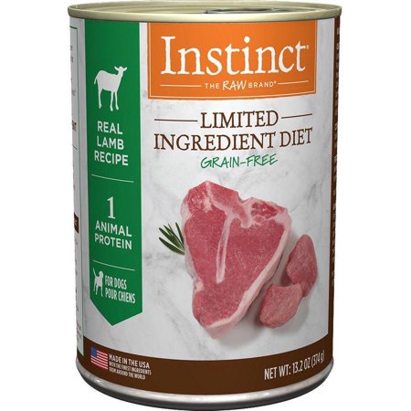 Nature's Variety Instinct Grain Free LID Lamb Canned Dog Food 13.2-oz, case of 6
