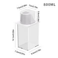 thumbnail image 4 of Cereal Storage Container Transparent Cereal Dispenser Storage Box Cereal Dispenser Box with Pouring Spout Practical Kitchen Tool for Dried Fruit Snacks Grain Rice well-suited, 4 of 4