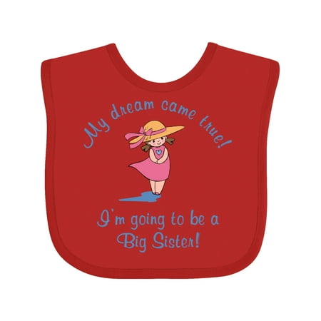 

Inktastic Dream Future Big Sister Gift Baby Girl Bib