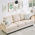 thumbnail image 2 of 89" 3 Seater Couch Sofa, Comfy Couches for Small Spaces, Mid Century Modern Couch with Cup Holders and Side Storage Pockets for Living Room Apartment Bedroom, 2 of 7