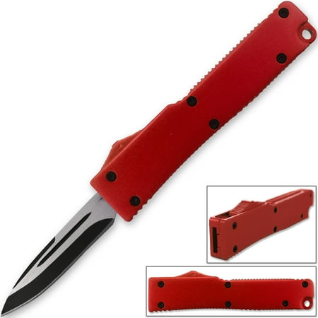 - Electrifying California Legal OTF Dual Action Knife Red