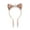 Champagne, variant on Summer Crystal - Small Sequin Cat Ears Headband with Pearl Earring Pendants for Girls - 1 Pack