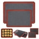 thumbnail image 2 of Inteprter Bandeja para hornear Galletas de impresión de silicona Forro de hoja de alta temperatura Hueco Transpirable Fibra de vidrio Herramientas de Herramientas y accesorios para hornear 400*300mm Inteprter HA067584-02, 2 of 6