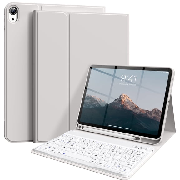 SZPSGC for iPad (A16) 11th Generation Case with Keyboard 11 inch 2025, iPad 10th Generation 10.9 inch Case with Pencil Holder, Multi-Angle Detachable Bluetooth Keyboard,Gray