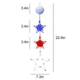 thumbnail image 1 of [] 4th of July Decorations 3 Pack Patriotic Red White and Blue Star Window Lights with Suction Cup Independence Day Decorative Light String Decorative Light, 1 of 5