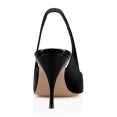 thumbnail image 3 of YDN Women Sexy Pointy Closed Toe Elastic Strap Slingback Sandals High Heel Slip On Pumps Dressy Casual Shoes Size 7 Black, 3 of 4