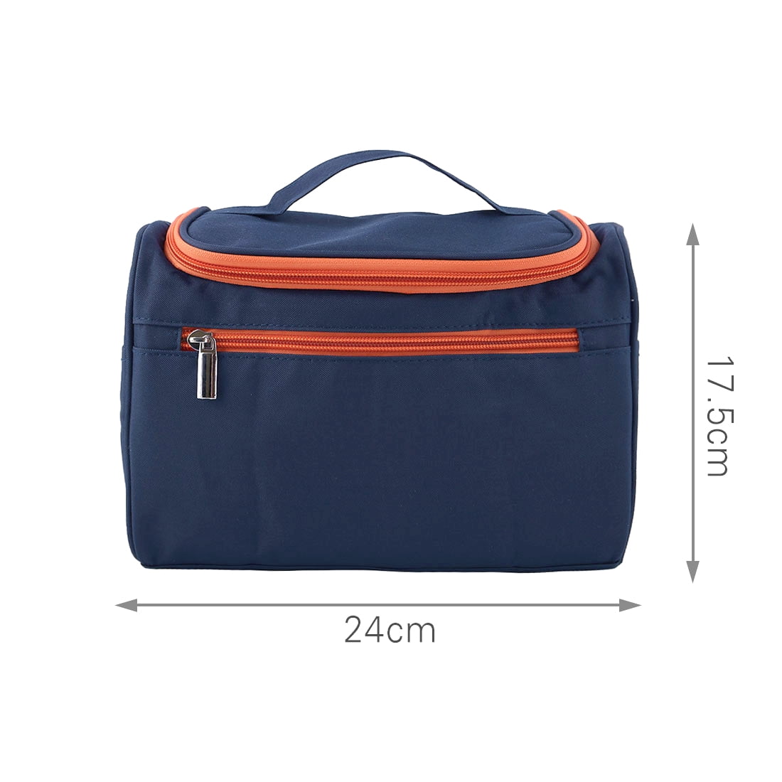 Unique Bargains Travel Wash Storage Oxford Cloth Toiletry Pouch Bag Organizer Navy Blue
