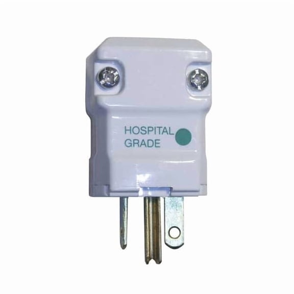 Hubbell Wiring Device-Kellems Straight Blade Plug,White,20 A,Hng,6-20P HBL8464V