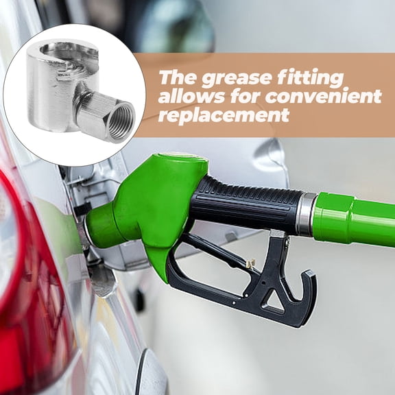 BESTOYARD Silver Button Head Grease Fitting Coupler for Hydraulic Lubrication Equipment