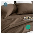 thumbnail image 5 of King Sheet Set - Luxury 1800 Ultra-Soft Microfiber King Bed Sheets - Double Brushed - Deep Pockets - Easy Fit - 4 Piece Set - Bedding Sheets & Pillowcases (King, Heathered Taupe), 5 of 8