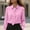 Pink women's satin blouse a1, variant on thefmos Women's Fall Winter Collared Long Sleeve Tie Front Satin Blouse Elegant Dressy Casual Business Work Tops Solid Comfy Office Shirt, Mint Green M